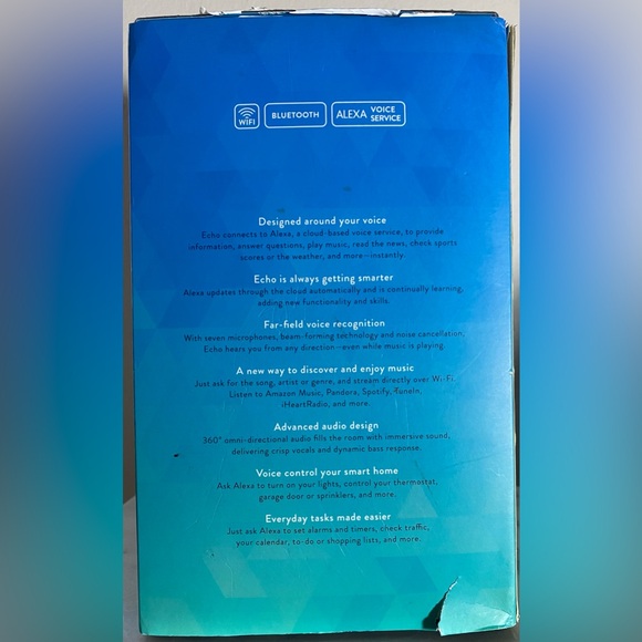 Amazon Echo Alexa (1st Generation) Smart Assistant - Black (NEW-damaged box) - Picture 11 of 12